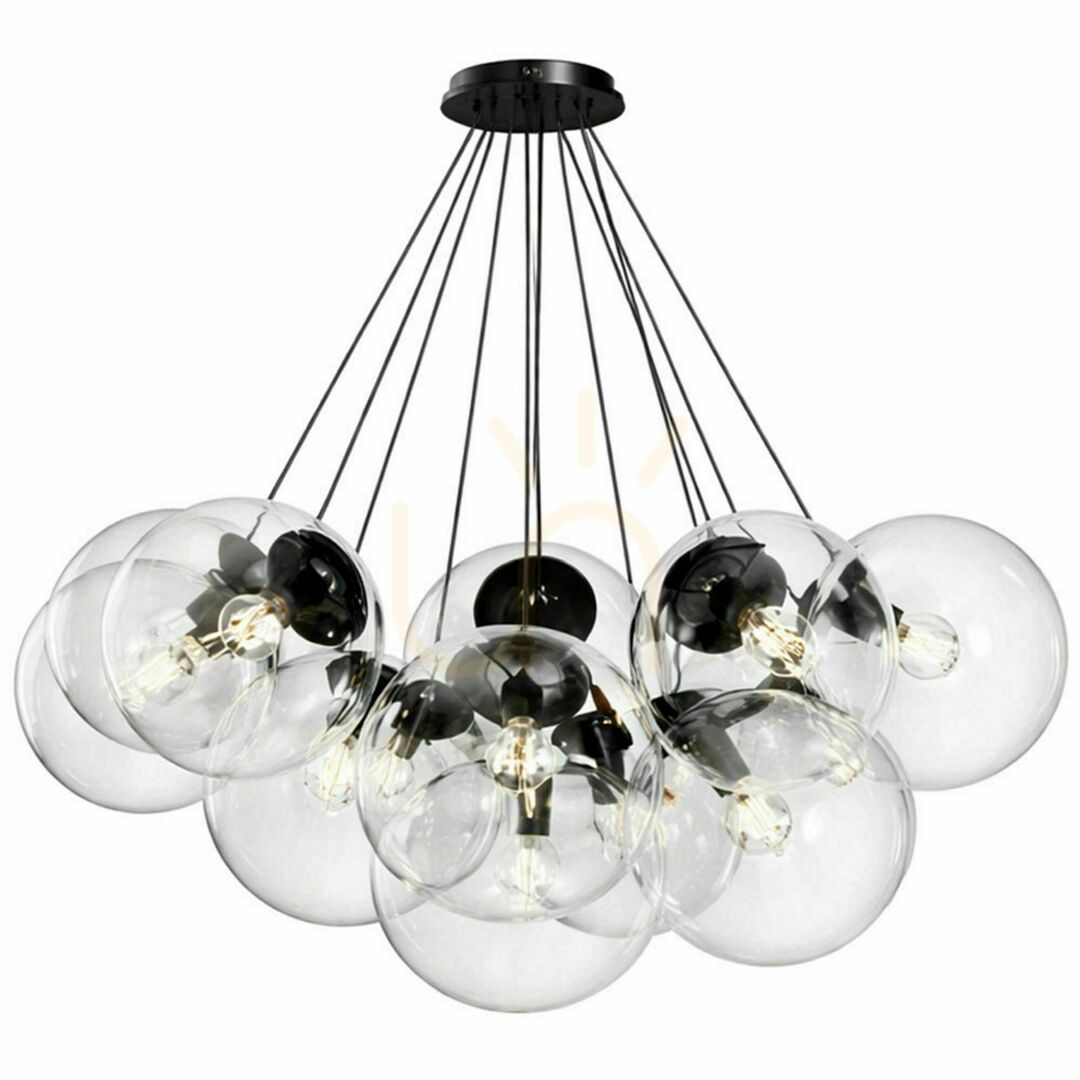 Előadás Függőlámpa s.luce Orb Cluster, 13 fényű, fehér üveg, Ø30 cm, E27 Függőlámpa s.luce Orb Cluster, 13 fényű, fehér üveg, Ø30 cm, E27