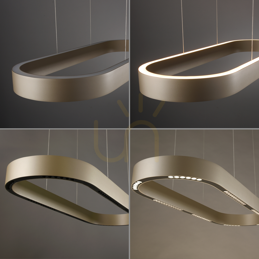 Q-STRETTO 2688-97 Hnedé závesné svietidlo s 2 LED žiarovkami