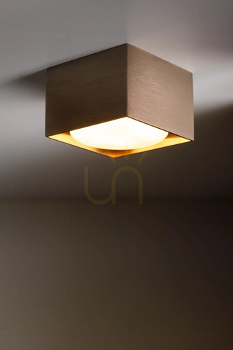 Nézze meg Sigma CUBO METALIK spot lámpa világos bronz 42078 – 1xGX53 max 12W LED, szálcsiszolt alumínium, 8x8x5,5 cm, IP20