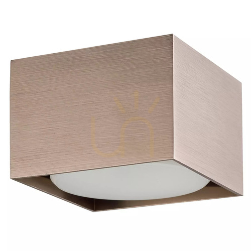 Nézze meg Sigma CUBO METALIK spot lámpa világos bronz 42078 – 1xGX53 max 12W LED, szálcsiszolt alumínium, 8x8x5,5 cm, IP20