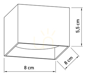 Sigma CUBO METALIK spot lámpa sötét bronz 42080 – 1xGX53 max 12W LED, szálcsiszolt alumínium, 8x8x5,5 cm, IP20 small 3