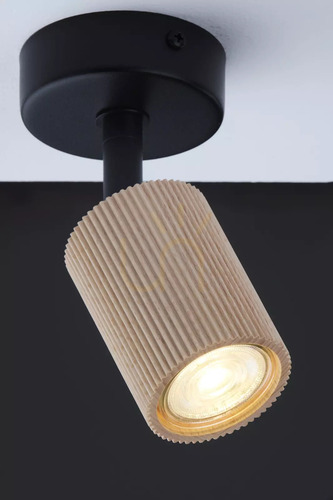 Nézze meg Sigma OPTIC WOOD 1 spot lámpa fekete / fa 41880 – 1xGU10 max 10W LED, festett acél, 8x8x16 cm, IP20