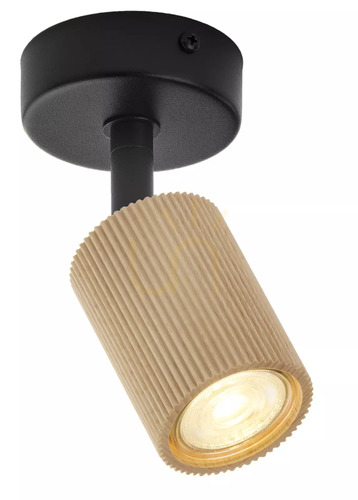 Nézze meg Sigma OPTIC WOOD 1 spot lámpa fekete / fa 41880 – 1xGU10 max 10W LED, festett acél, 8x8x16 cm, IP20