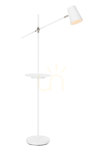 Jelölje be Padlólámpa Markslojd Linear USB fehér fém 144 cm 107308