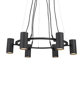 Markslöjd Porto fekete függőlámpa, 6×GU10, 73 cm, 107357 small 0