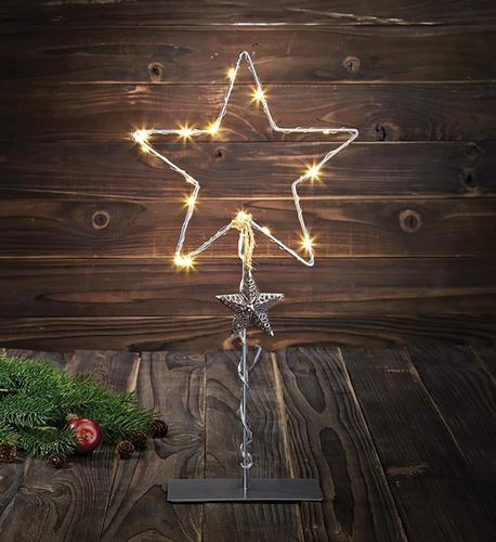 Jelölje be Asztaldísz Markslojd VIKHEM szürke fém csillag 44 cm 703805