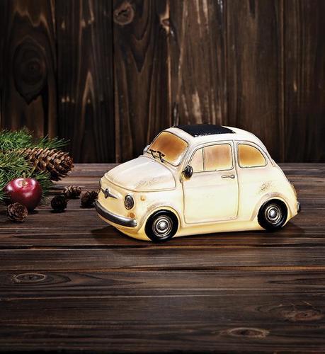 Jelölje be Asztaldísz autó Markslojd NOSTALGI Fiat fehér 21 cm 703958