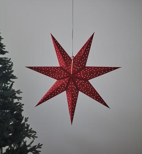 Jelölje be Függő papír csillag lámpa Markslojd Clara piros 75 cm 704902
