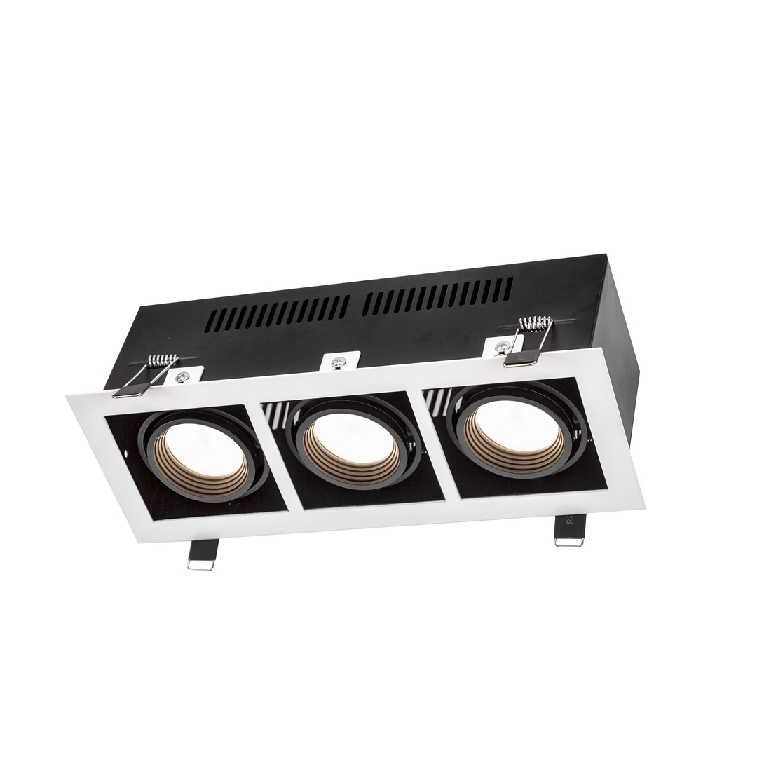 Kilátás Modern mai Mini Gu10 X3 fehér keret Modern mai Mini Gu10 X3 fehér keret