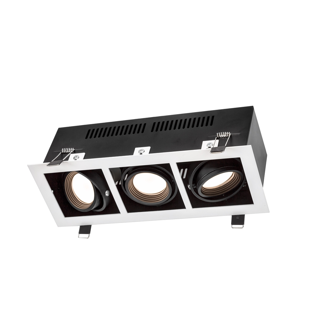Kijelző Modern mai Mini Gu10 X3 fehér keret Modern mai Mini Gu10 X3 fehér keret