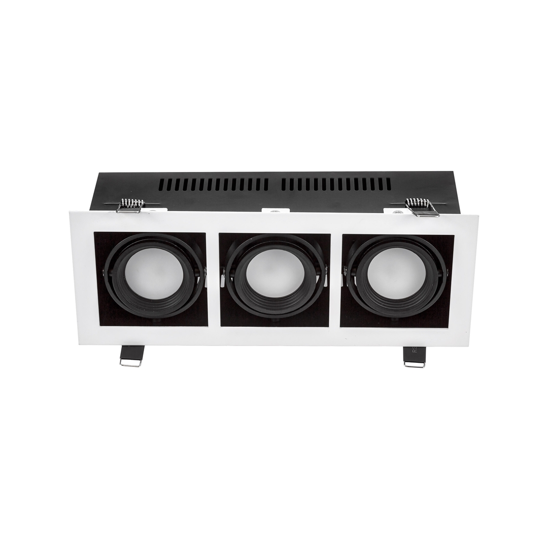 Előadás Modern mai Mini Gu10 X3 fehér keret Modern mai Mini Gu10 X3 fehér keret