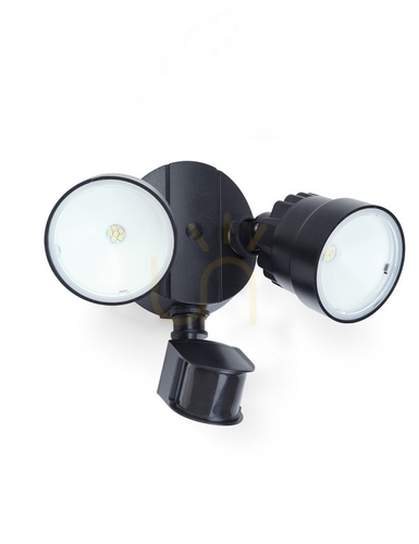 Jelölje be Kültéri fali lámpa Lutec SHRIMP 7622104330 fekete LED 15W mozgásérzékelős