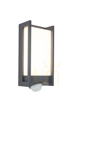 Jelölje be Kültéri fali lámpa Lutec QUBO antracit LED 13W 800lm érzékelővel 5193002118
