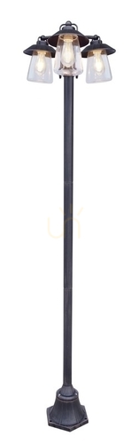 Jelölje be Kültéri póluslámpa Lutec CATE 7264230213 rozsdás 3xE27 190 cm
