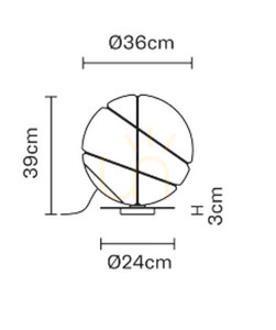 Fabbian Armilla F50 13W asztali lámpa - fehér és ezüst - F50 B03 01 2 Fabbian Armilla F50 13W asztali lámpa - fehér és ezüst - F50 B03 01 small 2