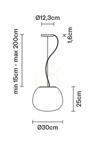 Fabbian MOCHI Lumi Lumi Ø30 függőlámpa - F07 A41 01 5 Fabbian MOCHI Lumi Lumi Ø30 függőlámpa - F07 A41 01 small 5