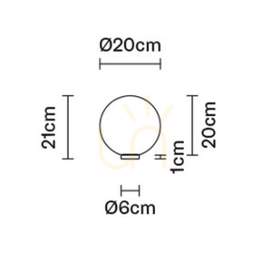 Fabbian Lumi F07 asztali lámpa 20cm - F07 B29 01 1 Fabbian Lumi F07 asztali lámpa 20cm - F07 B29 01 small 1