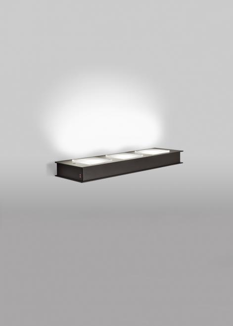 Jelölje be Fali lámpa Fabbian Quarter F38 5W 33,5x10cm - Fekete - F38 G03 02 Fali lámpa Fabbian Quarter F38 5W 33,5x10cm - Fekete - F38 G03 02