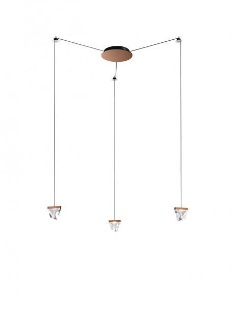 Jelölje be Függesztett lámpa Fabbian Tripla F41 3W 3 - Bronz - F41 G01 76 Függesztett lámpa Fabbian Tripla F41 3W 3 - Bronz - F41 G01 76