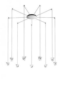 Függesztett lámpa Fabbian Tripla F41 3W 9 - Króm - F41 G05 11 small 0