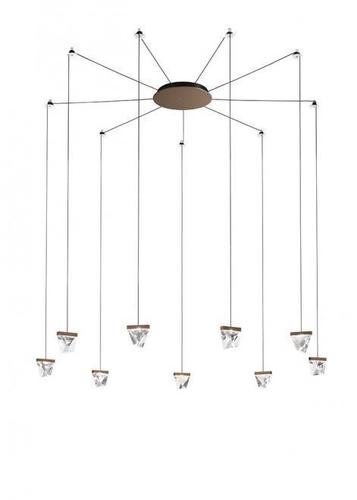 Jelölje be Függesztett lámpa Fabbian Tripla F41 3W 9 - Bronz - F41 G05 76