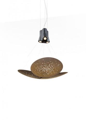 Jelölje be Fabbian Lens F46 24W 106x100cm függőlámpa - Három fényforrás - Bronz - F46 A05 76