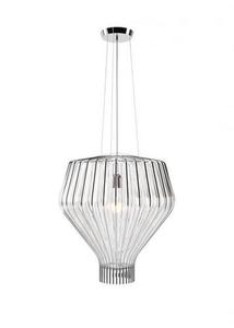 Függesztett lámpa Fabbian Saya F47 22W 48cm - Króm és átlátszó - F47 A15 00 small 0