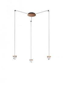 Függő lámpa Fabbian Tripla Bronze - F41G0276 small 0