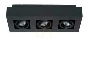 Lucide Xirax fekete LED mennyezeti lámpa 3x GU10 36 cm 09119/16/30 small 1