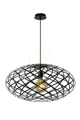 Jelölje be Függőlámpa Lucide Wolfram fekete fém 65 cm 21417/65/30