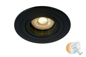 Mennyezeti spotlámpa Lucide TUBE fekete alumínium GU10 9 cm 22954/01/30 small 0