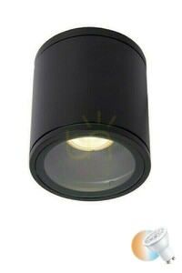 Lucide AVEN fekete GU10 fürdőszobai mennyezeti spotlámpa IP65 9 cm 22962/01/30 small 0