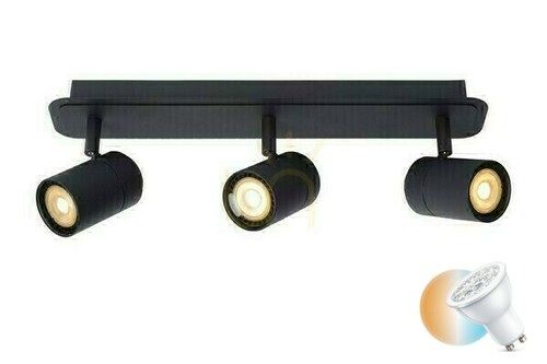 Jelölje be Mennyezeti lámpa Lucide LENNERT fekete 3xGU10 IP44 LED 40 cm 26958/15/30