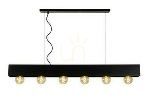 Lucide SURTUS 30474/06/30 fekete acél függőlámpa 134 cm 6xE27 small 0