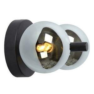 Lucide TYCHO fekete retro LED fali lámpa 2x G9 22 cm 45274/02/30 small 3