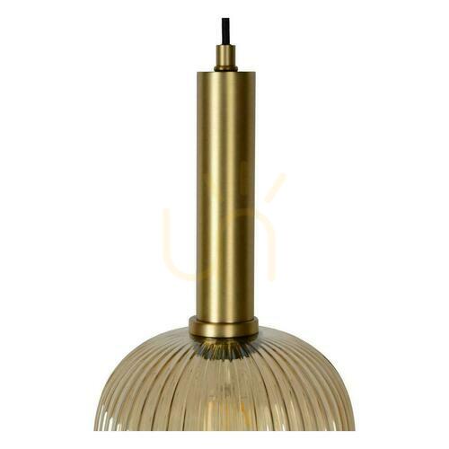 Jelölje be Lucide MALOTO függőlámpa borostyán üveg E27 Ø20 cm 45386/20/62