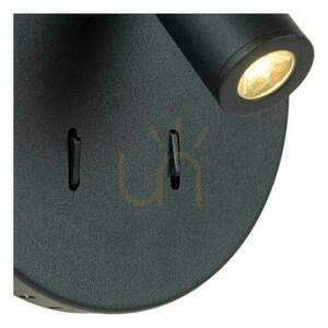 Lucide BENTJER fekete LED fali lámpa 9W 14 cm 3000K 79201/09/30 small 5