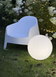 2 darabos Lunares Luna Ball kerti lámpa szett, 25 cm és 30 cm, fehér akril, LED, IP44, LBS2530 small 14