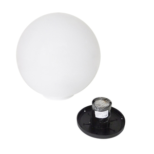 2 darabos Lunares Luna Ball kerti lámpa szett, 25 cm és 30 cm, fehér akril, LED, IP44, LBS2530 small 1