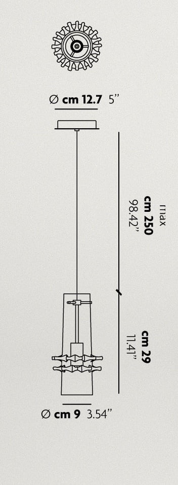 Kilátás Függesztett lámpa Studio Italia Design Lace Sospensione Függesztett lámpa Studio Italia Design Lace Sospensione