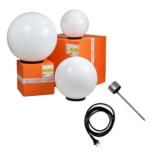 LUNA BALL díszkerti gömbkészlet 30/40/50 cm – LED E27, szerelőkészlet, UV small 1