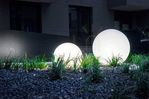 LUNA BALL díszkerti gömbkészlet 30/40/50 cm – LED E27, szerelőkészlet, UV small 5