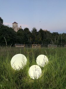 LUNA BALL díszkerti gömbkészlet 30/40/50 cm – LED E27, szerelőkészlet, UV small 13
