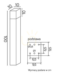 Kültéri állólámpa SU-MA CUBE MAX ezüst 100 cm CB-MAX 1000 AL small 3