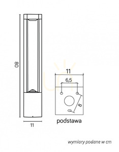 Kültéri állólámpa SU-MA Fan Kwadrat FKW-800 sötét szürke 80 cm GX53 5 Kültéri állólámpa SU-MA Fan Kwadrat FKW-800 sötét szürke 80 cm GX53 small 5
