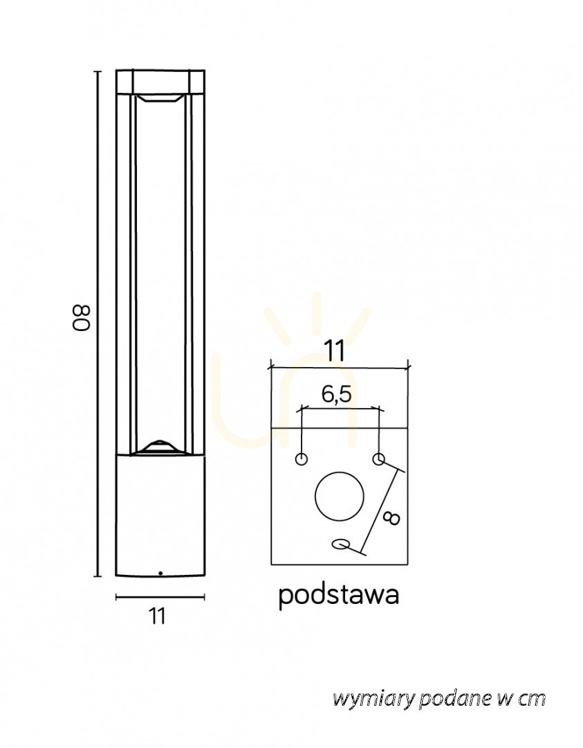Jelölje be Kültéri állólámpa SU-MA Fan Kwadrat FKW-800 sötét szürke 80 cm GX53 Kültéri állólámpa SU-MA Fan Kwadrat FKW-800 sötét szürke 80 cm GX53