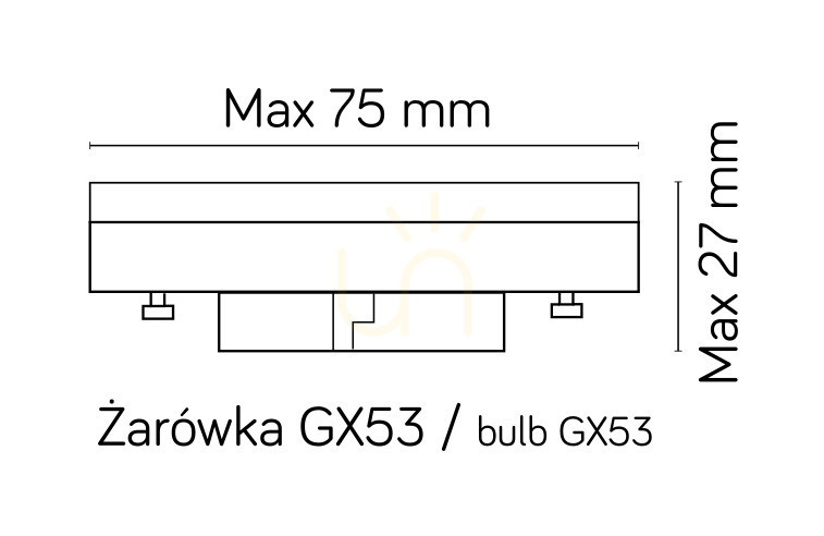 Kilátás Kültéri állólámpa SU-MA Fan Kwadrat FKW-800 sötét szürke 80 cm GX53 Kültéri állólámpa SU-MA Fan Kwadrat FKW-800 sötét szürke 80 cm GX53