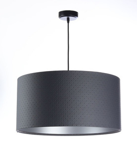 Függőlámpa Bőr E27 60W henger grafit ezüst 0 Függőlámpa Bőr E27 60W henger grafit ezüst small 0