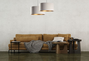 Függő lámpa Bőr E27 60W asztal fölött, bézs, arany 5 Függő lámpa Bőr E27 60W asztal fölött, bézs, arany small 5