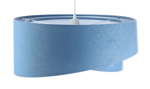 Konyhai lámpa Elegance 60W E27 kék / fehér, velúr szövet 2 Konyhai lámpa Elegance 60W E27 kék / fehér, velúr szövet small 2
